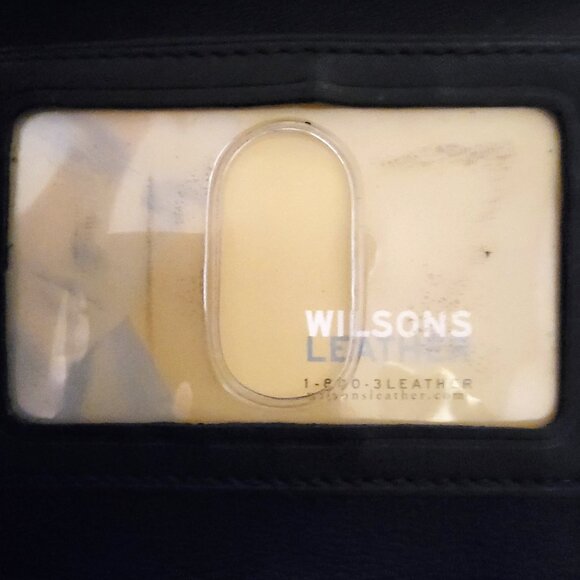 Wilson's Leather Mens Trifold Wallet Black New - Picture 7 of 8